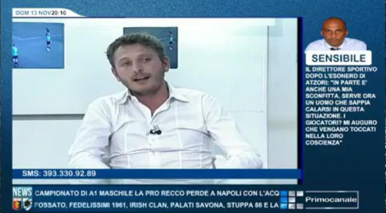 Giacomo Amerio - Capitano-Athletic Club Albaro - Intervista - Primocanale Giacomo Amerio - Capitano-Athletic Club Albaro - Intervista - Primocanale